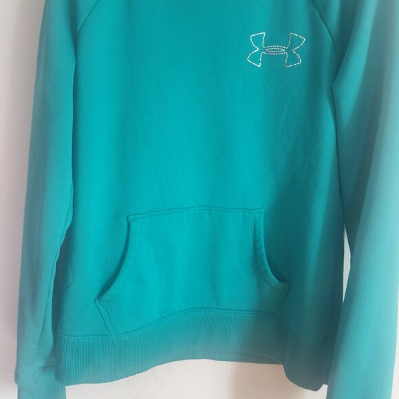 Ladies SZ M Under Armour Teal Sweatshirt - Picture 2 of 4